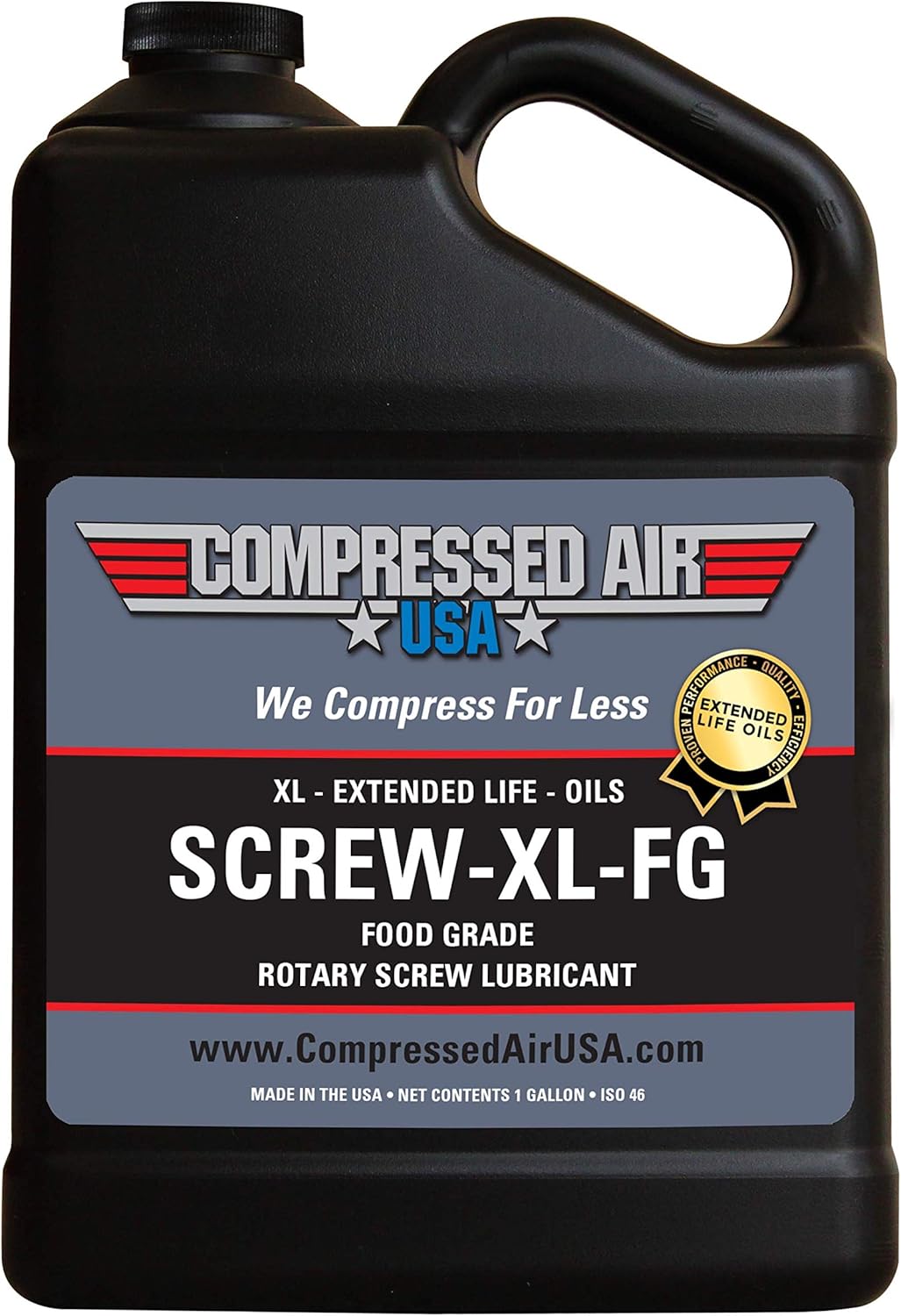 6000 Hour Rotary Screw Air Compressor Lubricating Oil (1 Gallon) M319386