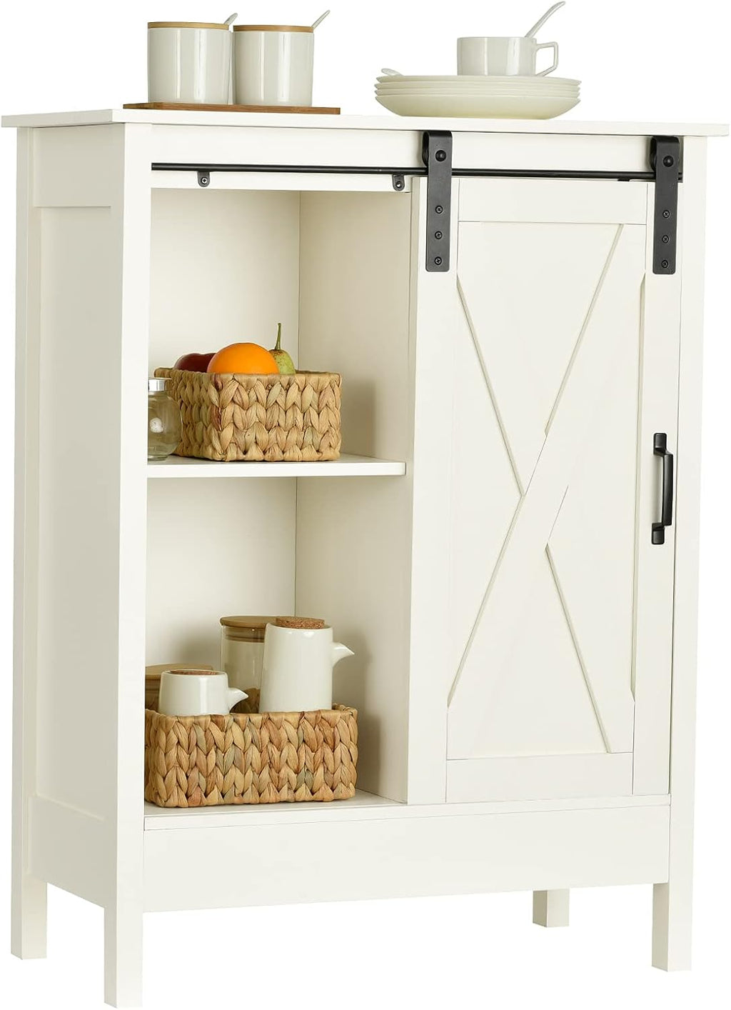 Farmhouse Buffet with Sliding Door Storage Cabinet A24590
