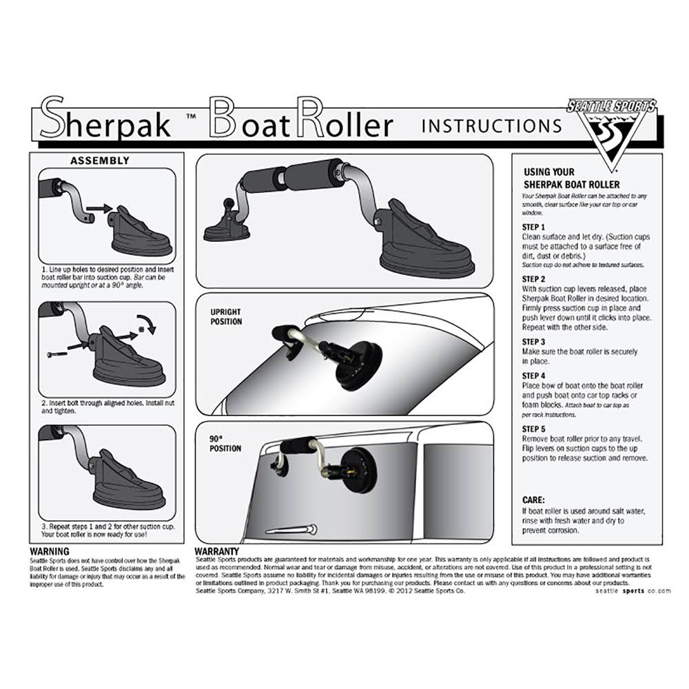 Suction Cup Boat Roller Car Kayak Load Assist (4 Pack) O894670