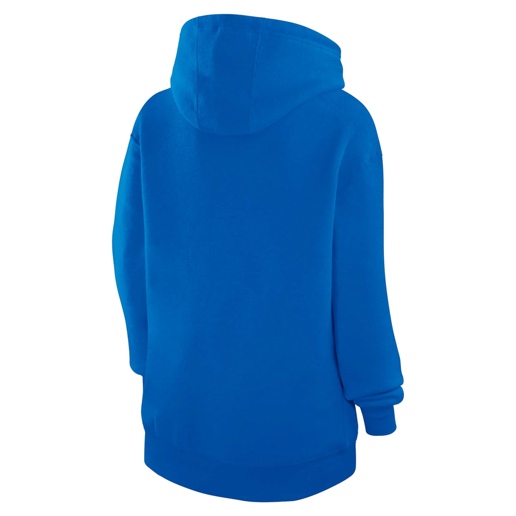 Blue Dot Print Pullover Hoodie W31124