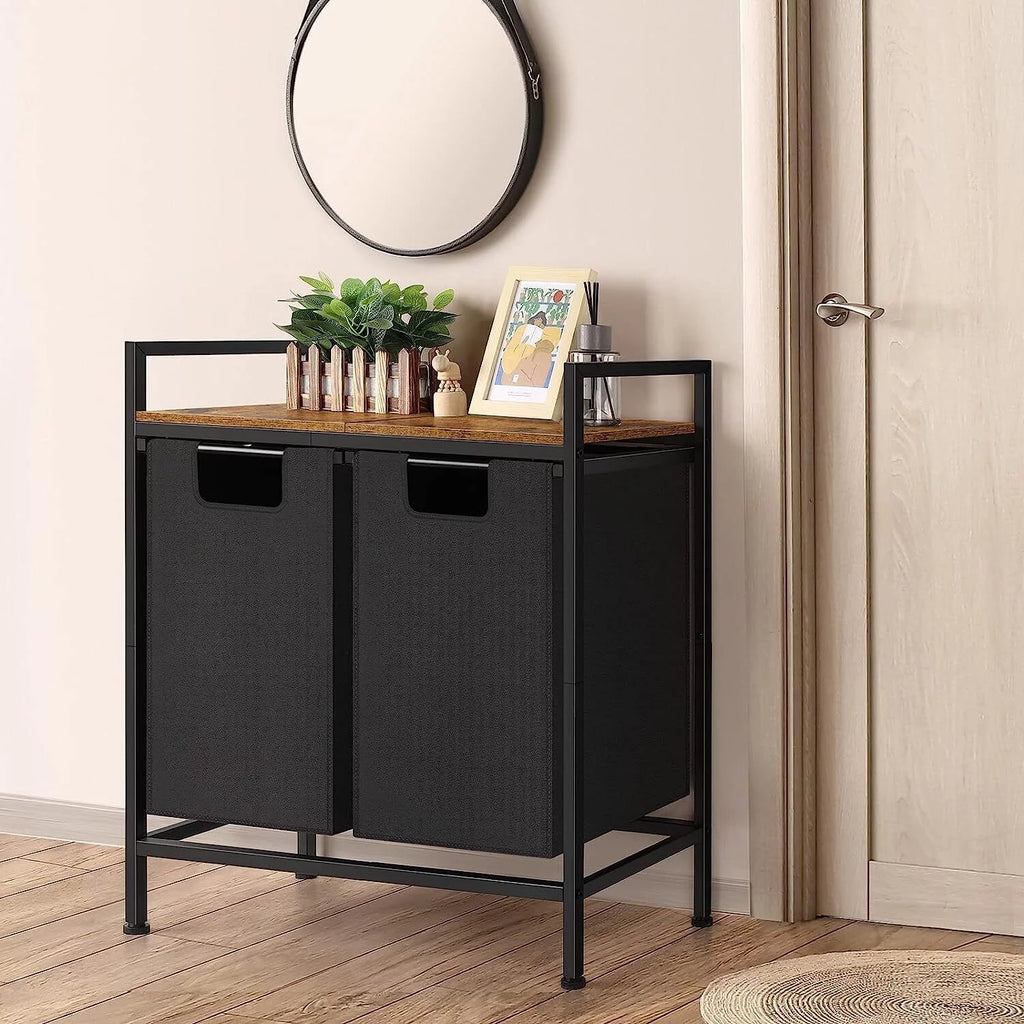Laundry Hamper with Top Shelf T6181