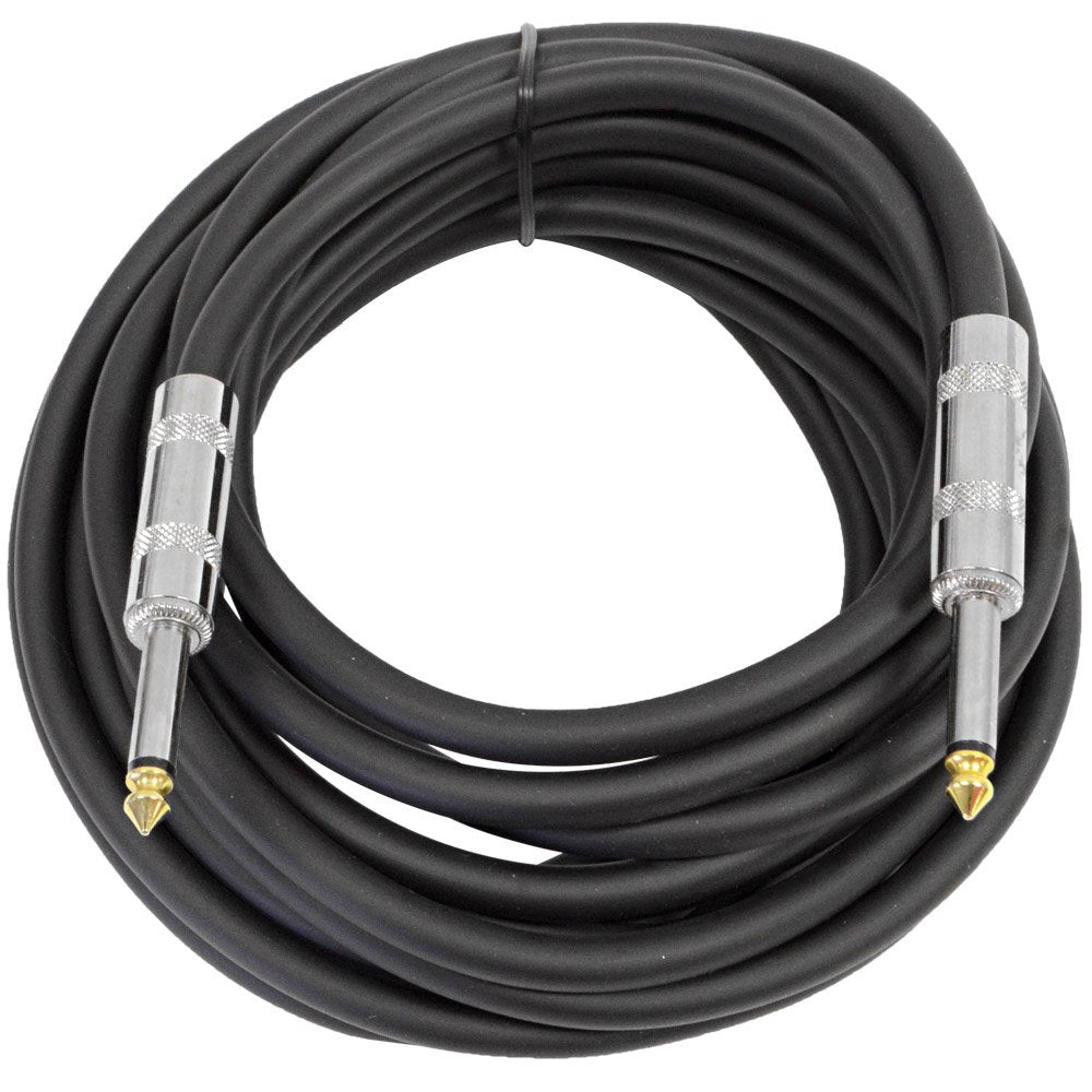 Pair of 8 DJ Speakers with Two 20' Speaker Cables U818