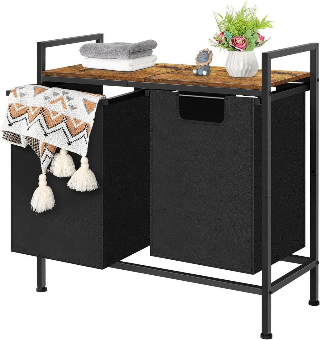 Laundry Hamper with Top Shelf T6181