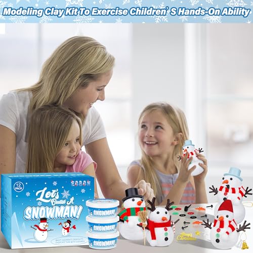 48 Pack Snowman Kit Christmas Crafts DIY Toys Kit T362