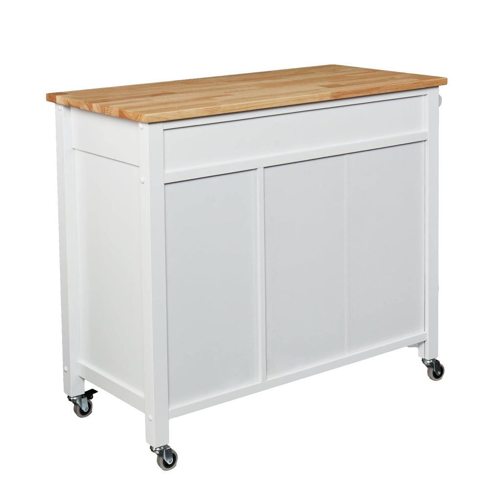 White Kitchen Cart G129850