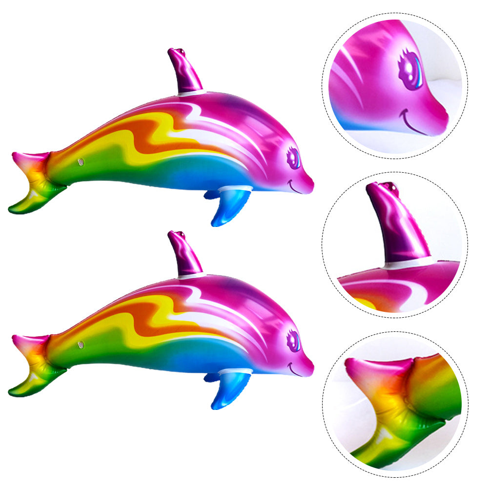 2pcs Big Inflatable Dolphin Toys A4315