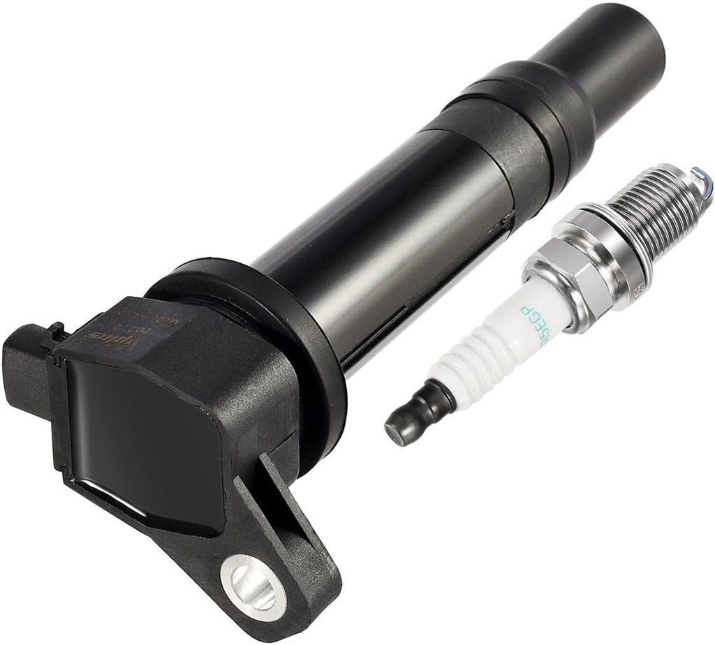 Set of 4 Ignition Coils & Spark Plugs Compatible with Kia Rio Hyundai Accent 1.6L R7054