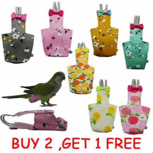 Bird Diaper Harness Flight Suit with 80 Inch Flying Leash U90881