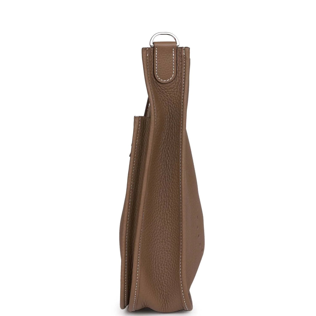 Etoupe Clemence Palladium Hardware Bag J640