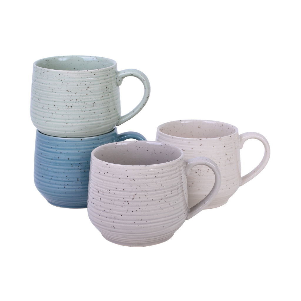 Stoneware Mugs Set of 4 X279