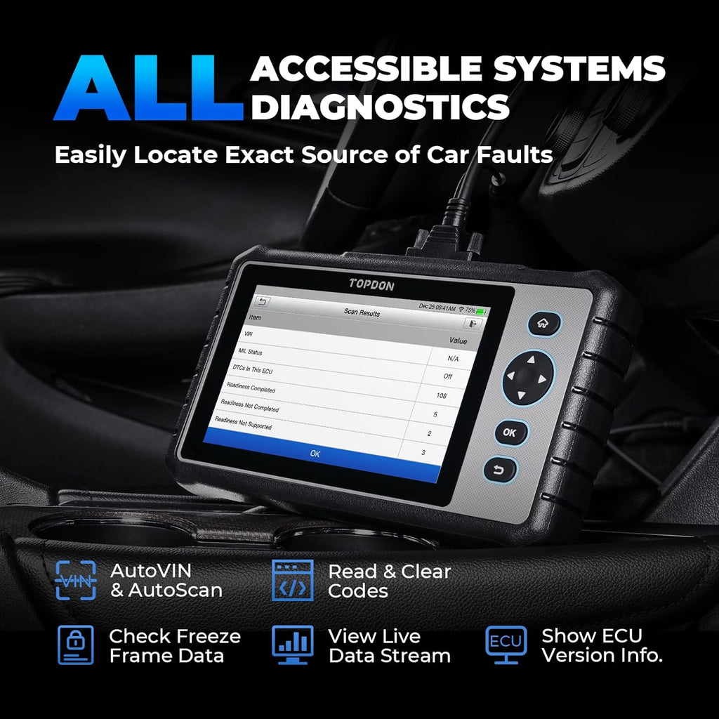 OBD2 Scanner with All System Scan Tool, Code Reader E9905