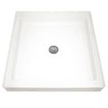 White Single Threshold Shower Base R5578
