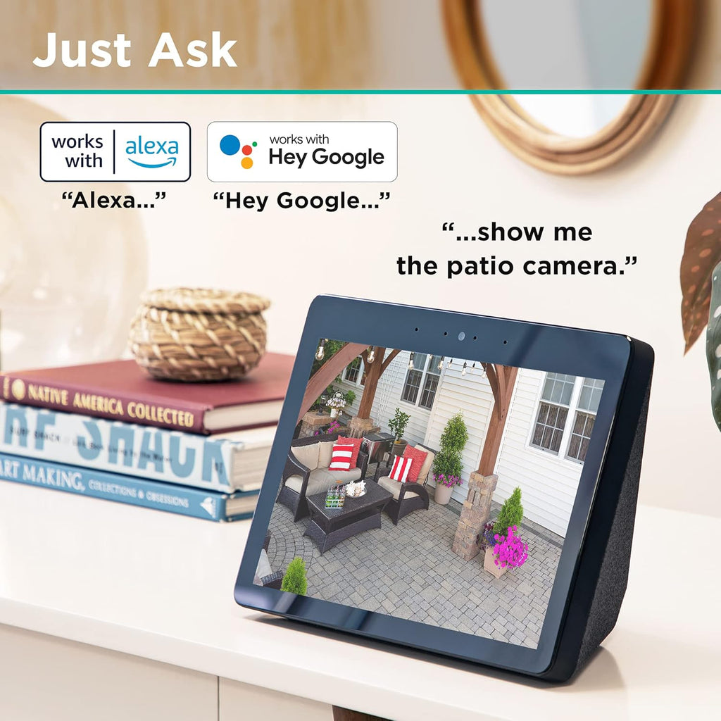 2 Pack 1080p HD IP65 Weatherproof Smart Outdoor Security Camera H3278